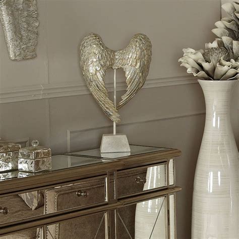 Antique Mother Of Pearl Angel Wings Sculpture | Picture Perfect Home