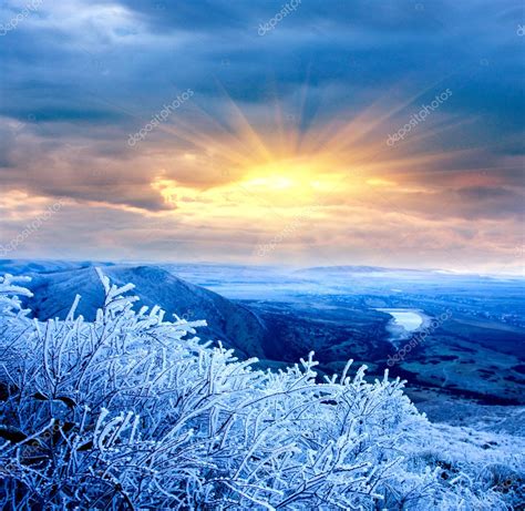 Winter scene in mountains Stock Photo by ©pklimenko 5155869