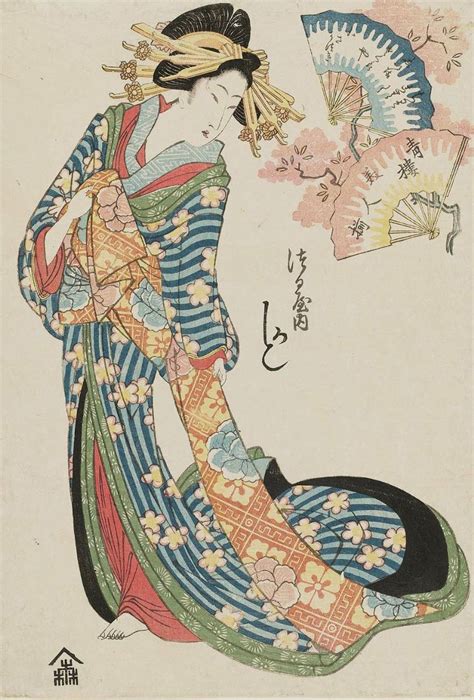 thekimonogallery: “ Kashiku of the Tsuruya. Ukiyo-e woodblock print ...