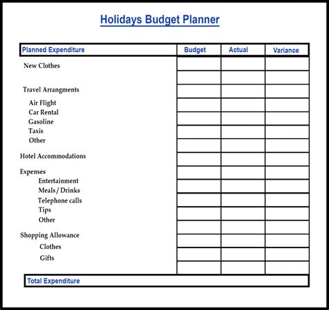 Free Sample Printable Budget Planner Template – PDF ,Word & EXCEL