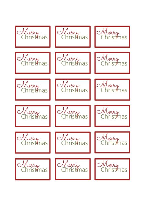 Free Printable Christmas Gift Tags For Students