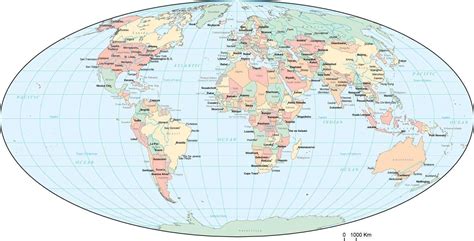 Detailed World Map With Cities