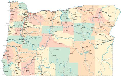 Oregon Road Map - OR Road Map - Oregon Highway Map