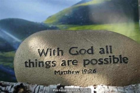 With God all things are possible | Picture Quotes