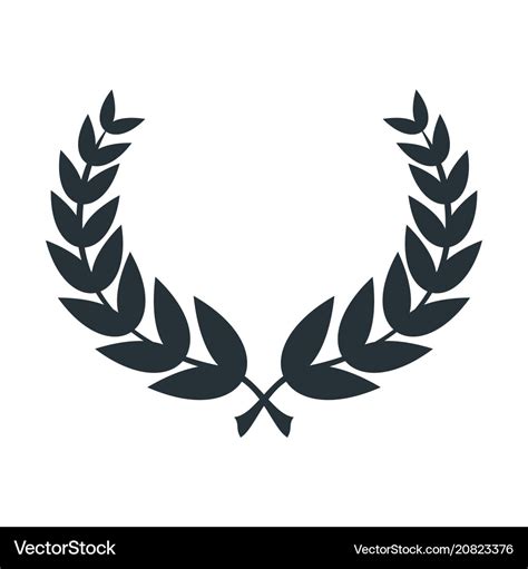 Laurel leaves wreath Royalty Free Vector Image