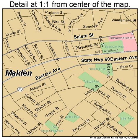 Malden Massachusetts Street Map 2537875