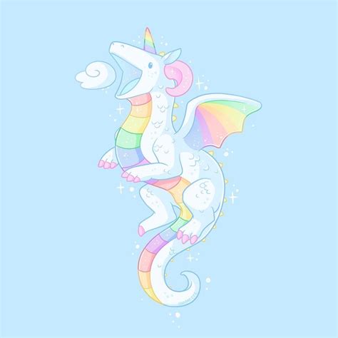 My rainbow dragon drawing : r/RainbowEverything