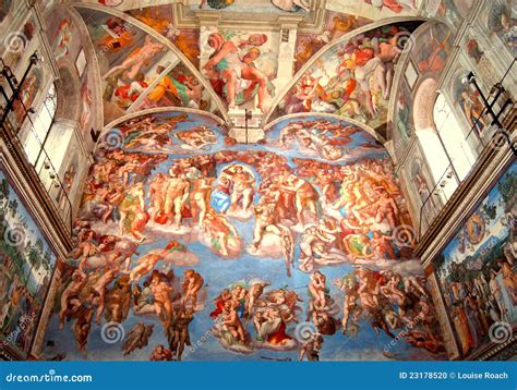 Sistine Chapel, The Last Judgment Stock Photo - Image: 23178520