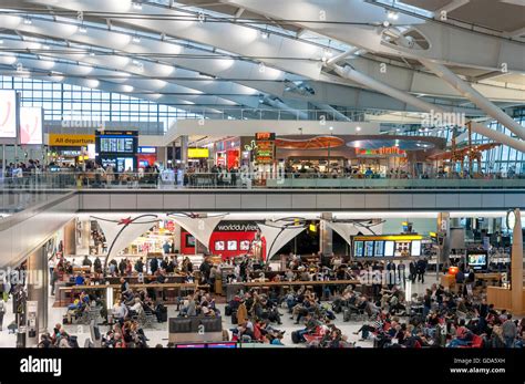 Departure Lounge at Terminal 5, Heathrow Airport. London Borough of ...