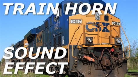 Train Horn Sound Effect [4K] 48khz, 24 Bit Stereo - YouTube