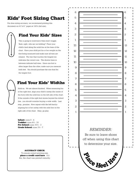 Printable Shoe Size Chart For Women