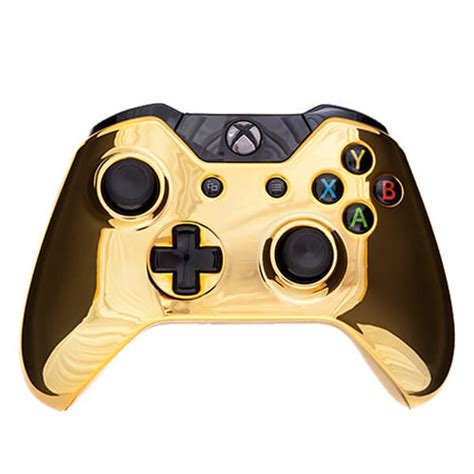 Xbox One Wireless Custom Controller - Chrome Gold Edition Games ...