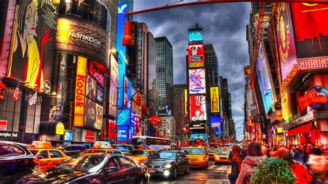 HD wallpaper: New York City, Times Square, night, skyscrapers, shops ...