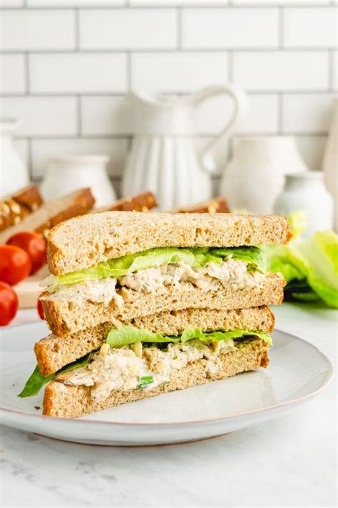 Chicken Almond Salad Sandwiches - Recipe Girl