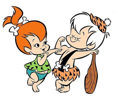 Bam Bam...and Pebbles - Flintstones cartoon