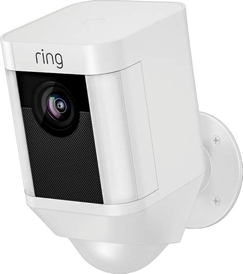 Ring Spotlight Cam Outdoor Battery-Powered Security Camera - White ...