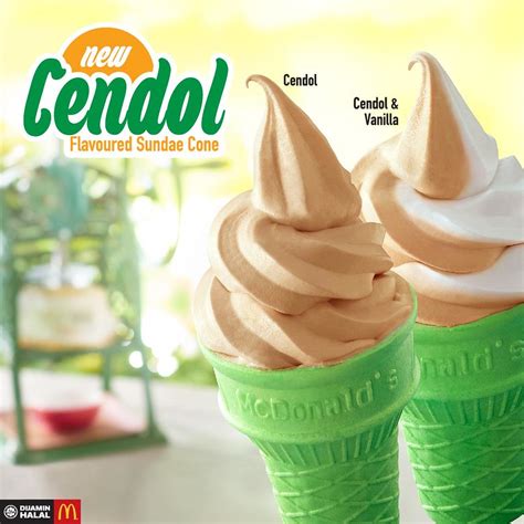 McDonald's Cendol Soft Serve Ice Cream in Malaysia