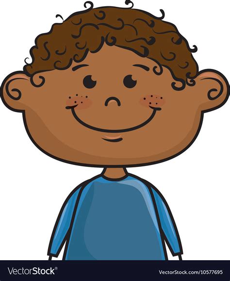 Boy smiling cartoon Royalty Free Vector Image - VectorStock