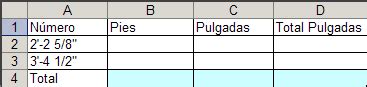 Cálculos con pies (feet) y pulgadas (inches) en Excel. ~ JLD Excel en ...