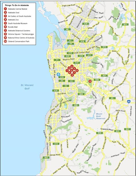 Map of Adelaide, Australia - GIS Geography