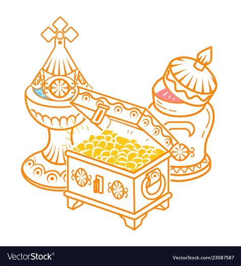 Gold frankincense myrrh Royalty Free Vector Image