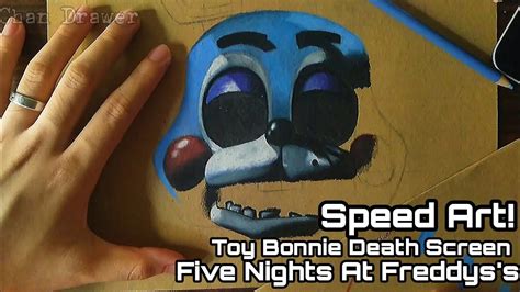 FNAF 2 ART || Toy Bonnie Death Screen Speed Art - YouTube