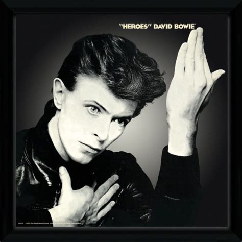 David Bowie Heroes Framed Album Cover — Poster Plus