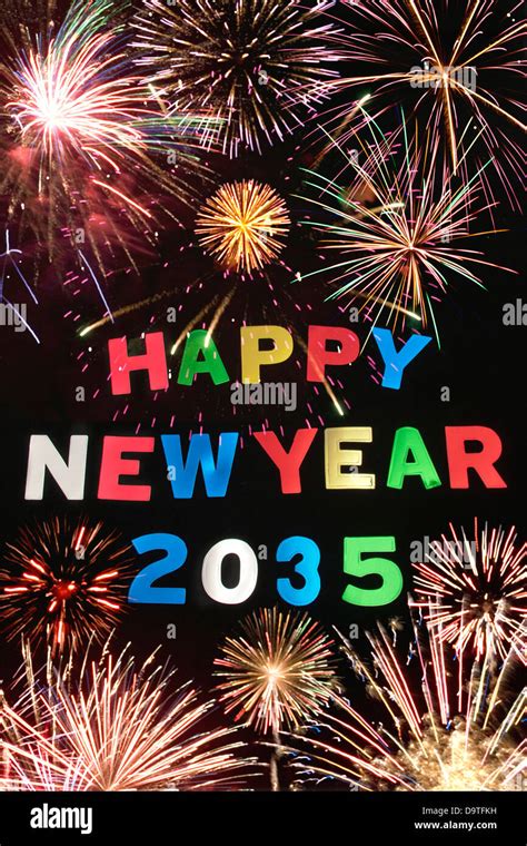 HAPPY NEW YEAR 2035 Stock Photo - Alamy