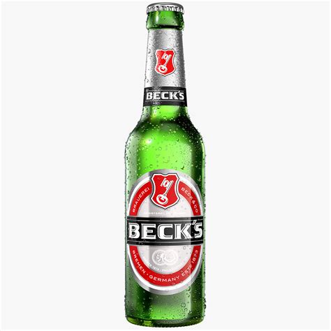 Modeled becks beer bottle model - TurboSquid 1246425