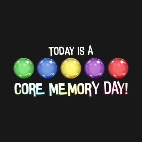 Today Is A Core Memory Day Design on TeePublic