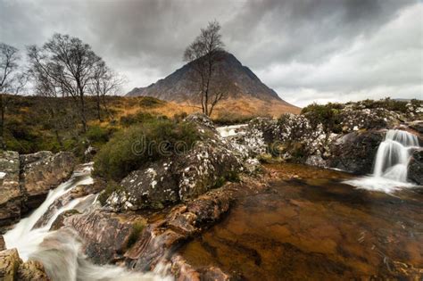 Waterfalls in River Nr Ballachulish Stock Photo - Image of distance ...