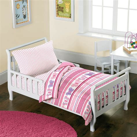 Dream Factory Butterfly Dots 4-Piece Toddler Mini Bed in a Bag Bedding ...