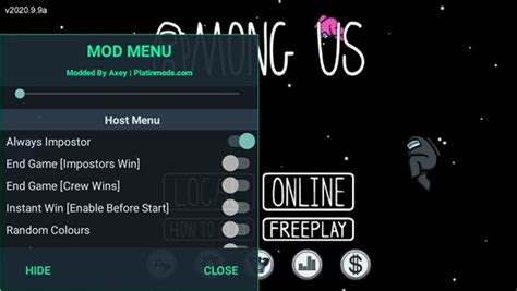 Among Us Mod Menu Becomes Impostor and Latest Version