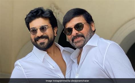 Chiranjeevi And Son Ram Charan In A "Two Legends, One Family" Pic