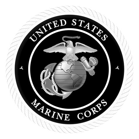 Usmc Logo Black And White