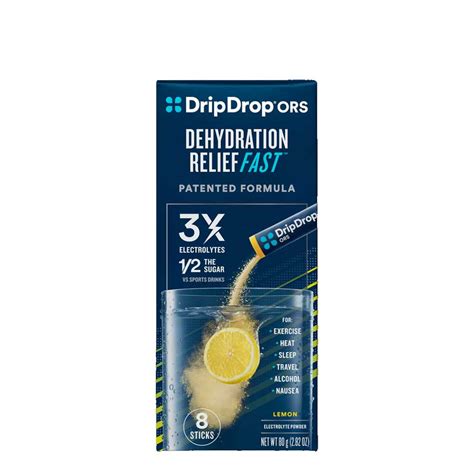 Drip Drop Dehydration Relief Fast Lemon - Enduroshop