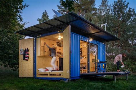 Exterior Shipping Container Shed Roofline Design Photos and Ideas - Dwell