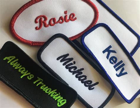 Patches Sale 24 Name Patches Uniform Patches Custom Embroidery Name ...