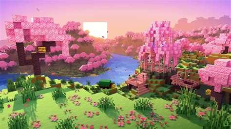 Minecraft Cherry Grove Live Wallpaper - DesktopHut