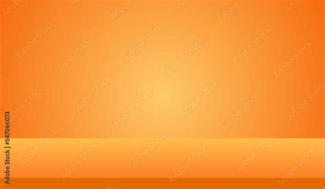 Minimalist blank orange 3d background with empty product display ...