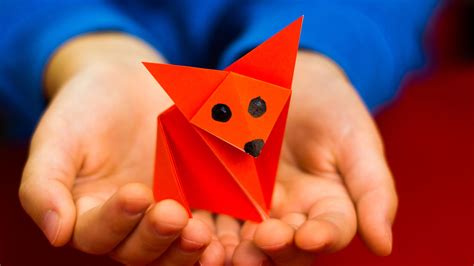 How To Fold An Easy Origami Fox - Art For Kids Hub