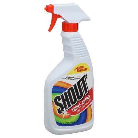 Shout Laundry Stain Remover, Triple-Acting, 22 fl oz (1 pt 6 fl oz) 650 ml