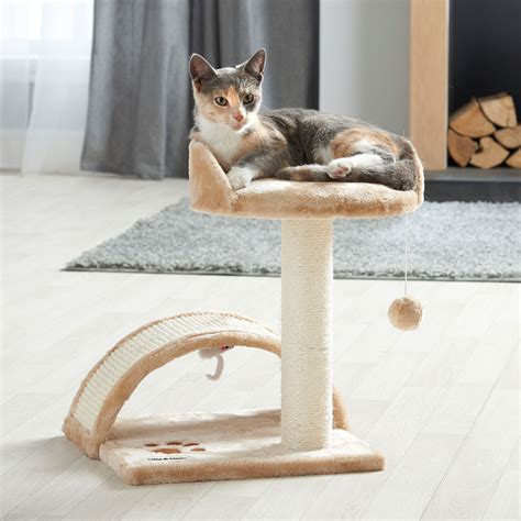 Milo & Misty Cat Scratcher & Bed Sisal Scratching Post & Pet Play Toy ...