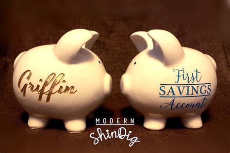 Engraved Piggy Bank Large Ceramic Custom Piggy Bank is | Etsy