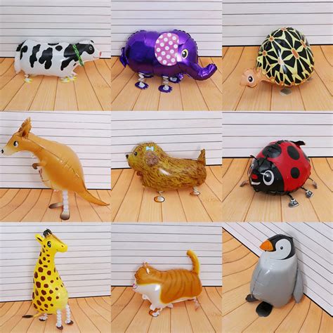 New Walking Animal Balloons Cute Cat Dog Penguin Balloons Pet Balloons ...