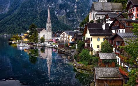 2560x1600 Resolution hallstatt, austria, hallstatt lake 2560x1600 ...