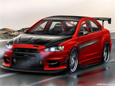 Modified Cars: Mitsubishi Evo X Custom Body Kit