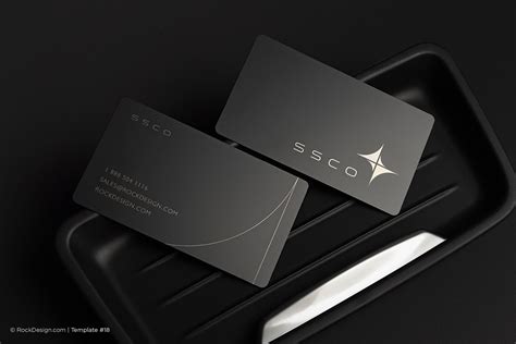 Laser Engraved Black Metal Business Cards | RockDesign Luxury Business ...