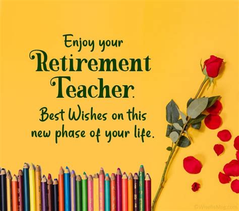 75+ Retirement Wishes and Quotes For Teachers - WishesMsg