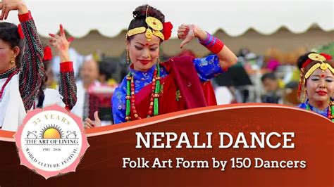 Nepali Dance - Folk Art Form, Nepal | World Culture festival 2016 - YouTube